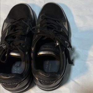 Kurt Geiger Black and Silver Men's Sneakers